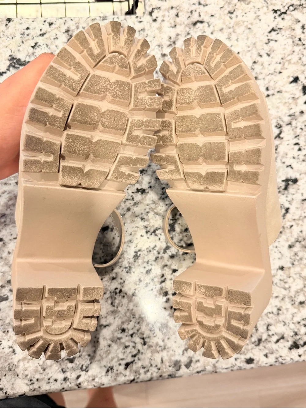 Madden Girl Nude Beige Platform Slingback Heeled Sandal